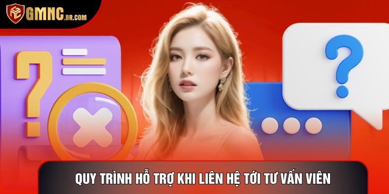 Quy trình hỗ trợ khi liên hệ tới tư vấn viên